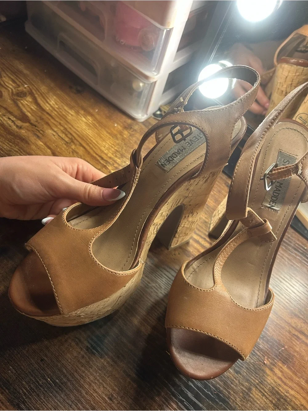 Steve Madden chunky cork